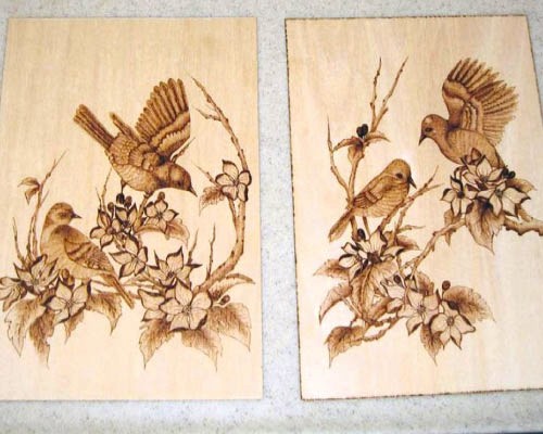 رسومات على الخشب , ابداع الرسم والنقش على الاخشاب المرأة العصرية